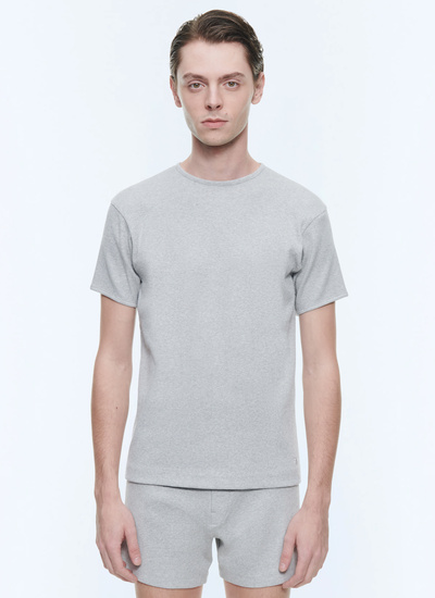 Men's t-shirt grey cotton jersey Fursac - J2DING-DJ01-B017