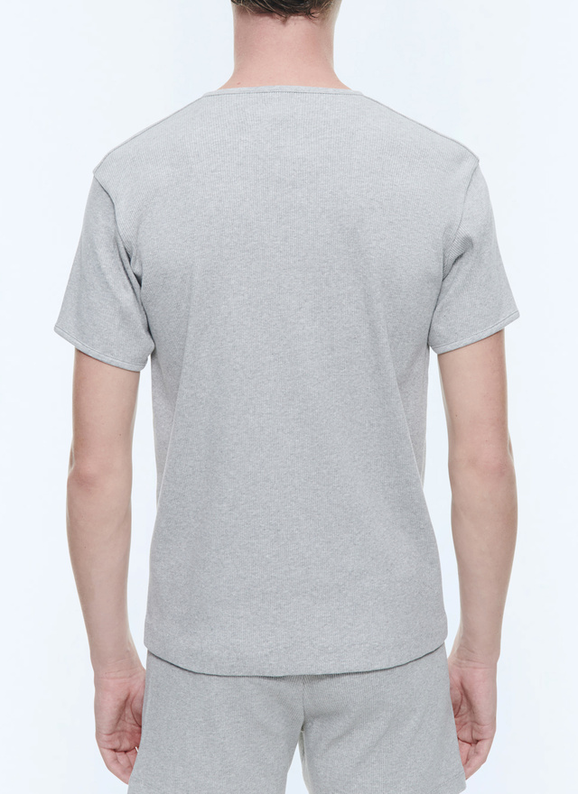 Men's grey t-shirt Fursac - J2DING-DJ01-B017