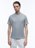 Grey cotton jersey t-shirt - J2VETI-VJ01-27