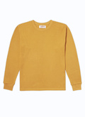 Mustard yellow honeycomb cotton t-shirt - 22HJ2ABEI-AJ18/50