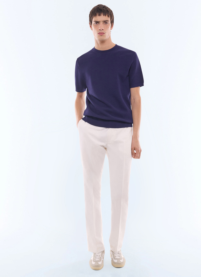 Men's navy blue t-shirt Fursac - A2JOAN-JA12-D030