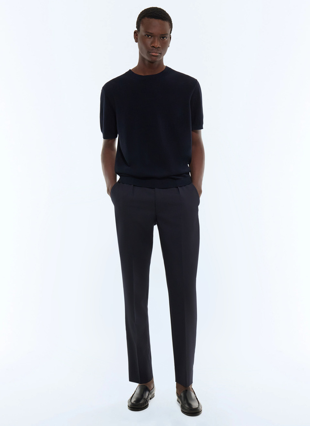 Men's navy blue t-shirt Fursac - A2SATI-JA21-D030