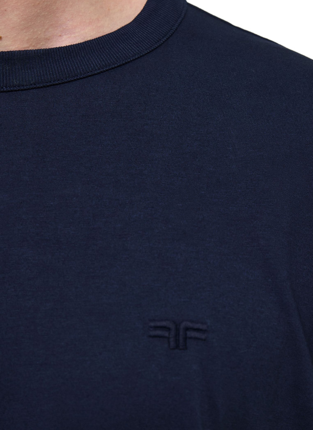 Men's navy blue t-shirt Fursac - J2CETA-EJ17-D030