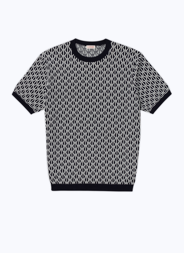 Men's mercerized cotton mesh t-shirt Fursac - A2DATU-DA24-D030