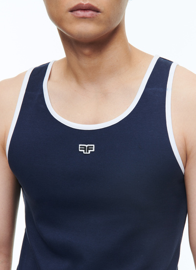 Men's navy blue t-shirt Fursac - J2DEDD-DJ16-D030