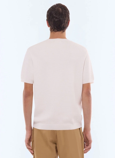Men's waffle-knit viscose and polyester t-shirt Fursac - A2JOAN-JA12-A001