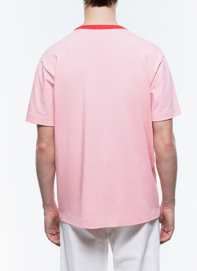 Men's pink t-shirt Fursac - J2CETA-EJ12-F007