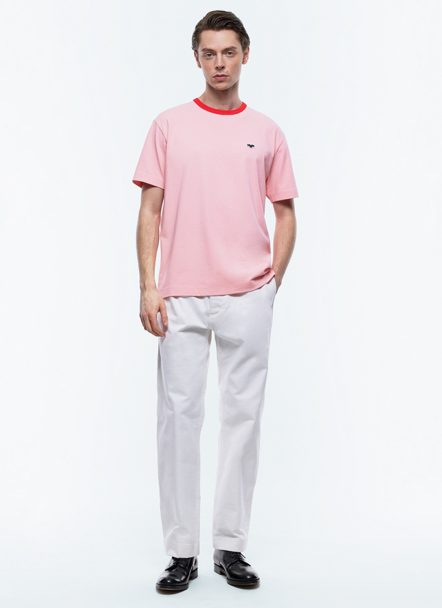 Men's pink t-shirt Fursac - J2CETA-EJ12-F007