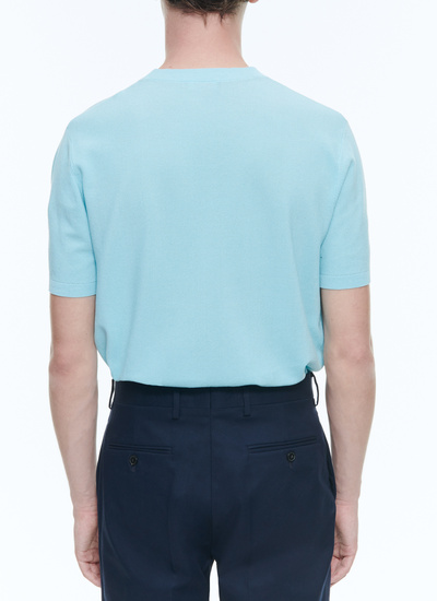 Men's sky blue t-shirt Fursac - A2SATI-SA01-D006