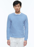 Organic cotton t-shirt with stripes - J2DOUG-DJ07-D014