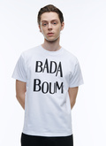 Cotton t-shirt with "Badaboum" print - J2VETA-AJ13-01