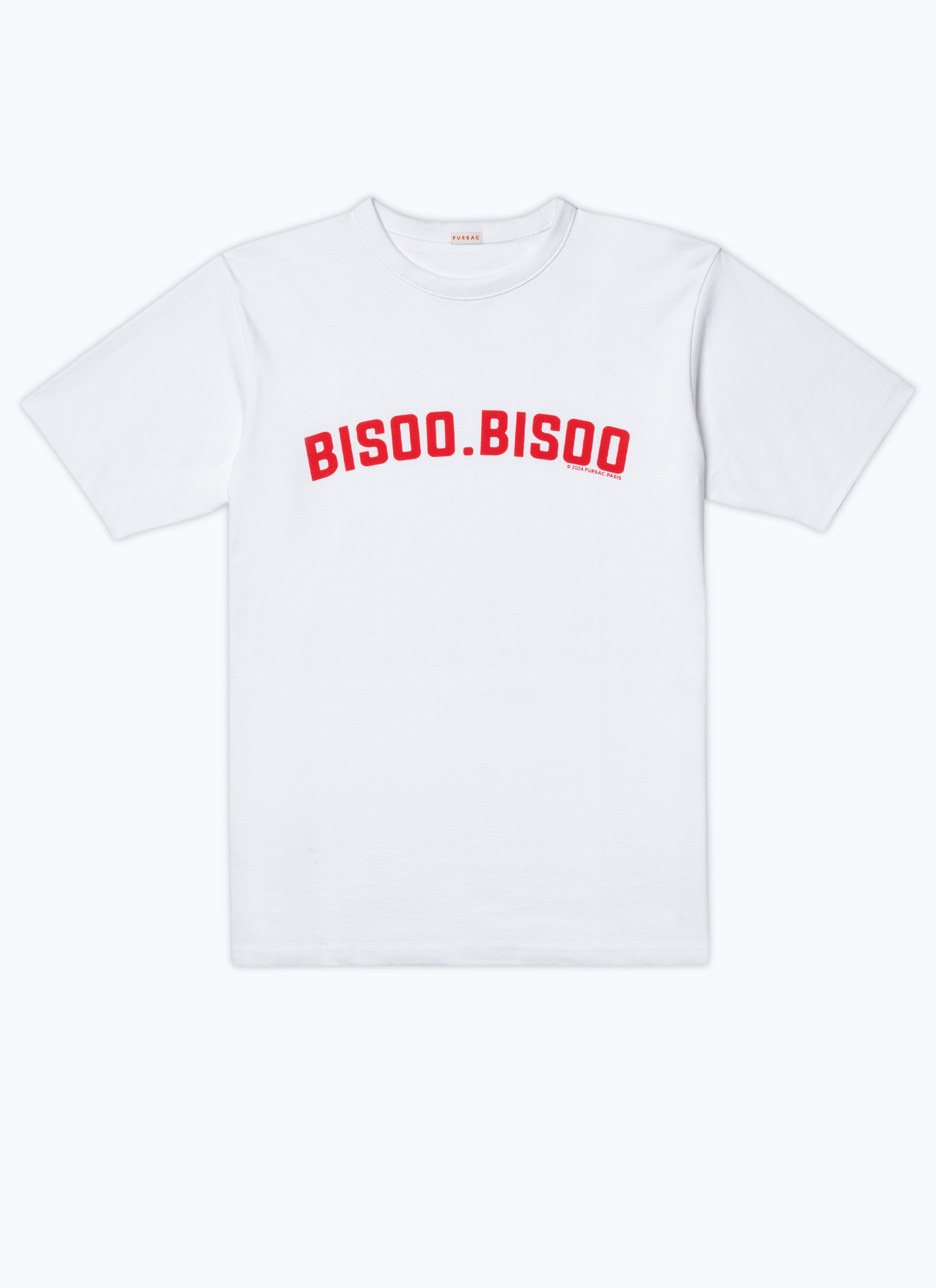 Men's white, ecru cotton jersey t-shirt Fursac - J2CETA-DJ14-A001