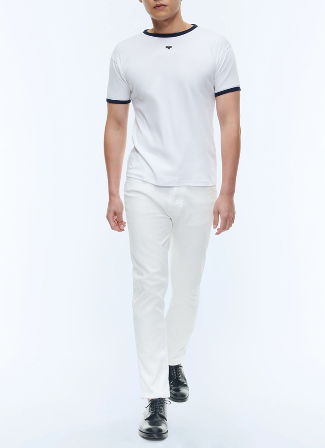 Men's white t-shirt Fursac - J2DINK-DJ16-A001