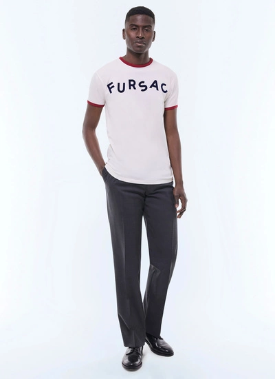 Men's white t-shirt Fursac - J2DINK-GJ02-A001