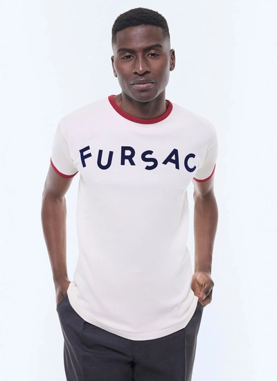 Men's t-shirt white organic cotton Fursac - J2DINK-GJ02-A001