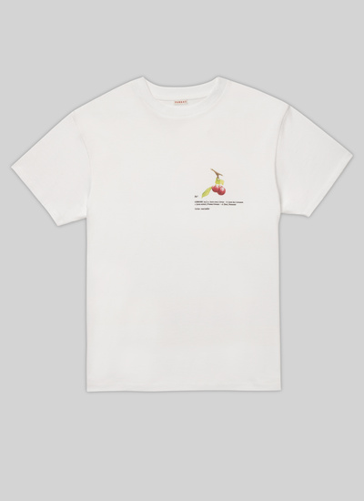 Men's t-shirt white cotton Fursac - 22EJ2VETA-VJ09/01