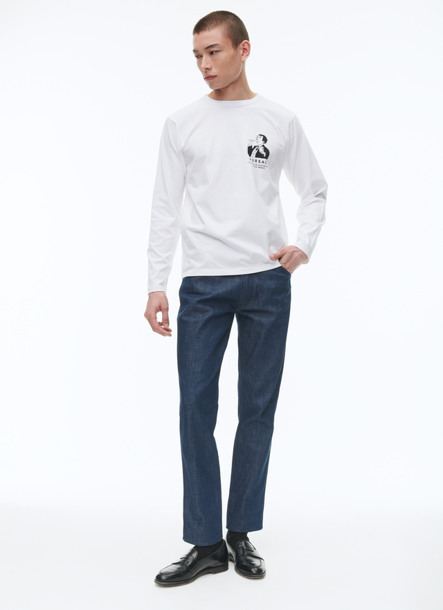 Men's white t-shirt Fursac - J2CIRA-CJ02-A001
