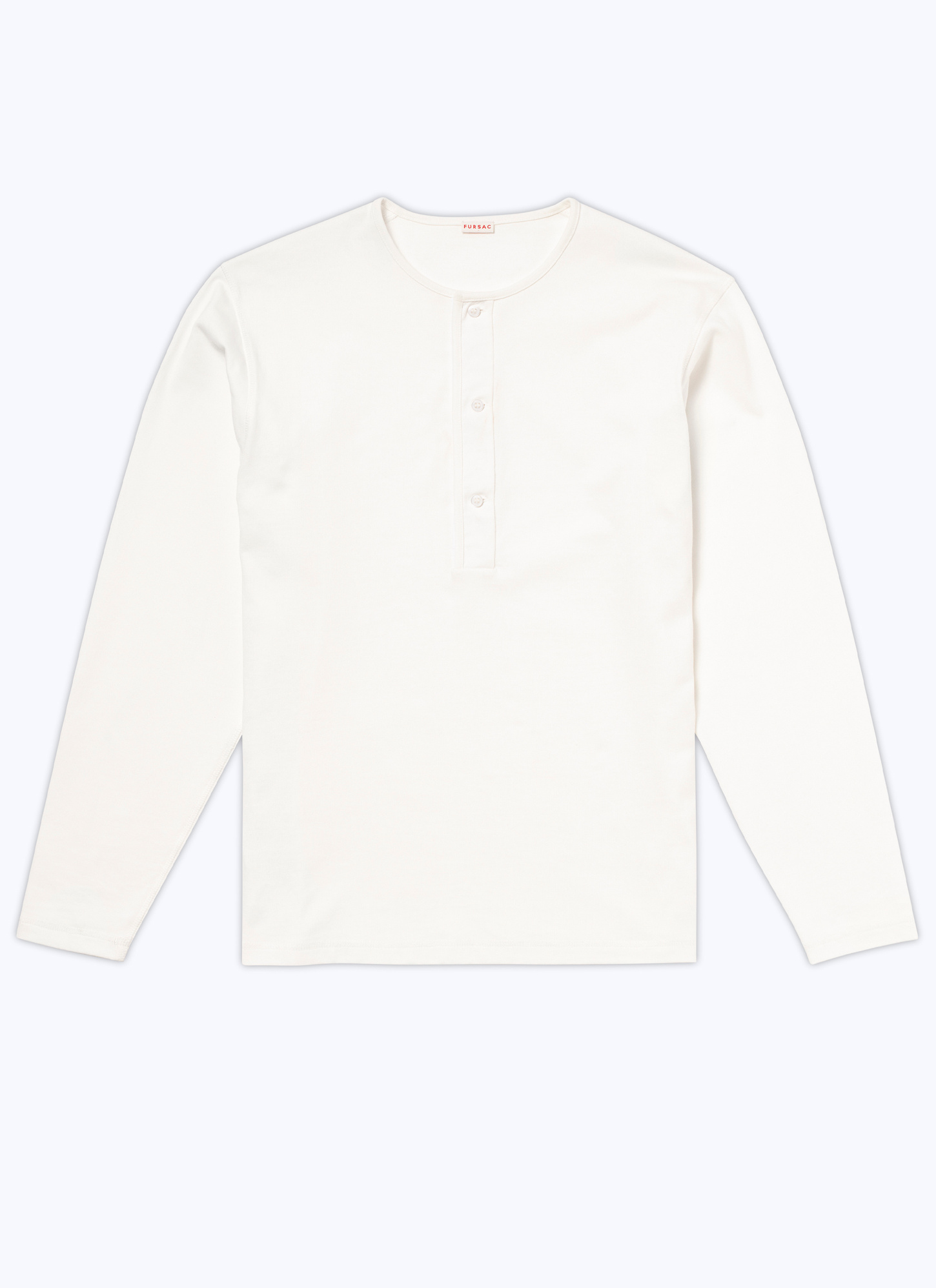 Men's white, ecru cotton jersey t-shirt Fursac - J2BOPA-TJ24-01