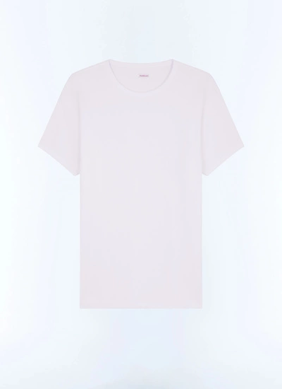 Men's white, ecru organic cotton jersey t-shirt Fursac - J2DING-FJ20-A002