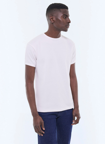 Men's t-shirt white organic cotton jersey Fursac - J2DING-FJ20-A002