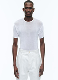 Organic cotton hemstitched t-shirt - J2DLET-DJ19-A002