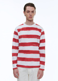 Striped cotton jersey t-shirt - J2ARIC-BJ09-79