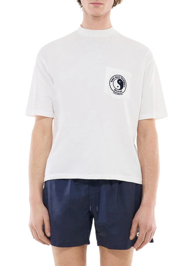 Men's t-shirt white organic cotton jersey Fursac - J2FAWA-FJ16-A001