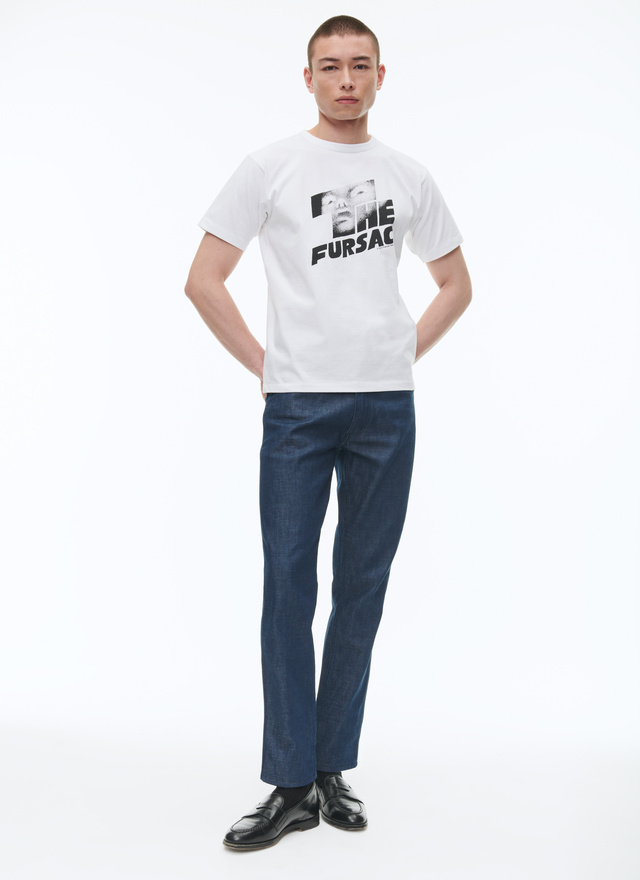 Men's white t-shirt Fursac - J2CETA-CJ06-A001