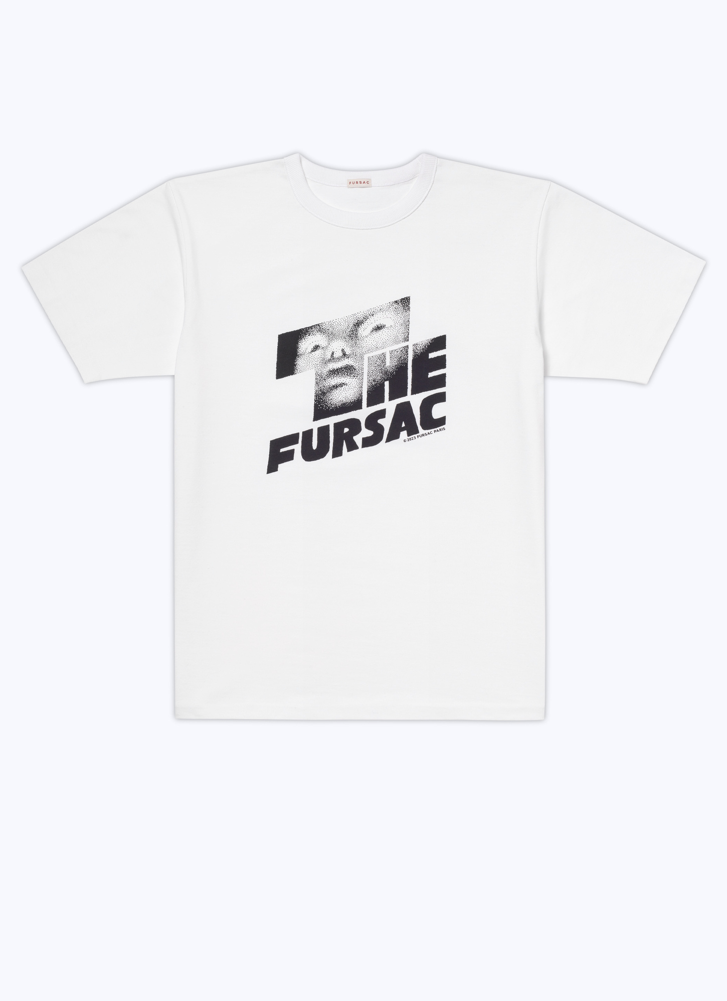 Men's white, ecru cotton jersey t-shirt Fursac - J2CETA-CJ06-A001