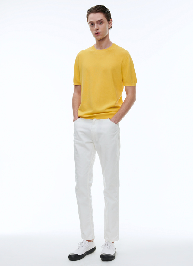 Men's yellow t-shirt Fursac - A2SATI-SA01-52