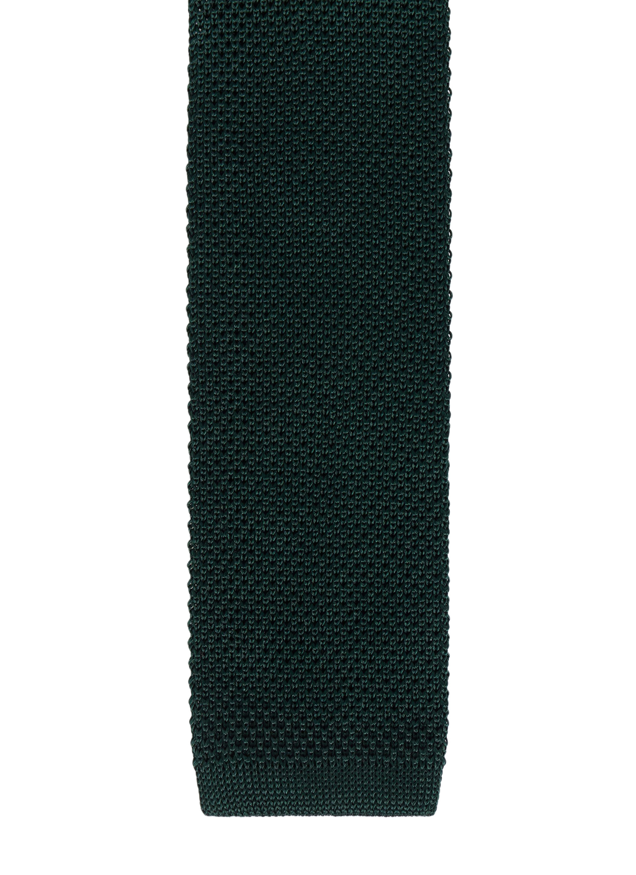 FURSAC - Plain silk knit tie - Men - One Size - Green