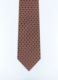 Geometric-pattern silk tie - F2OTIE-LR04-C014