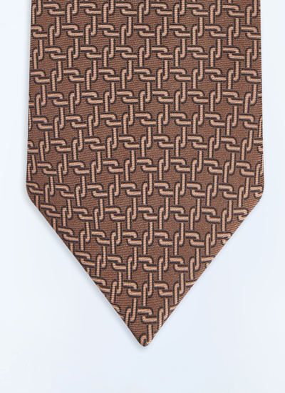Men's tie camel main fabric: 100% silklining: none Fursac - F2OTIE-LR04-A011