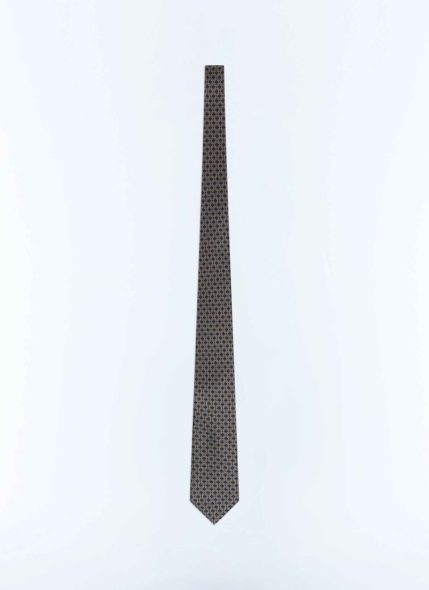 Men's navy tie Fursac - F2OTIE-LR04-D030