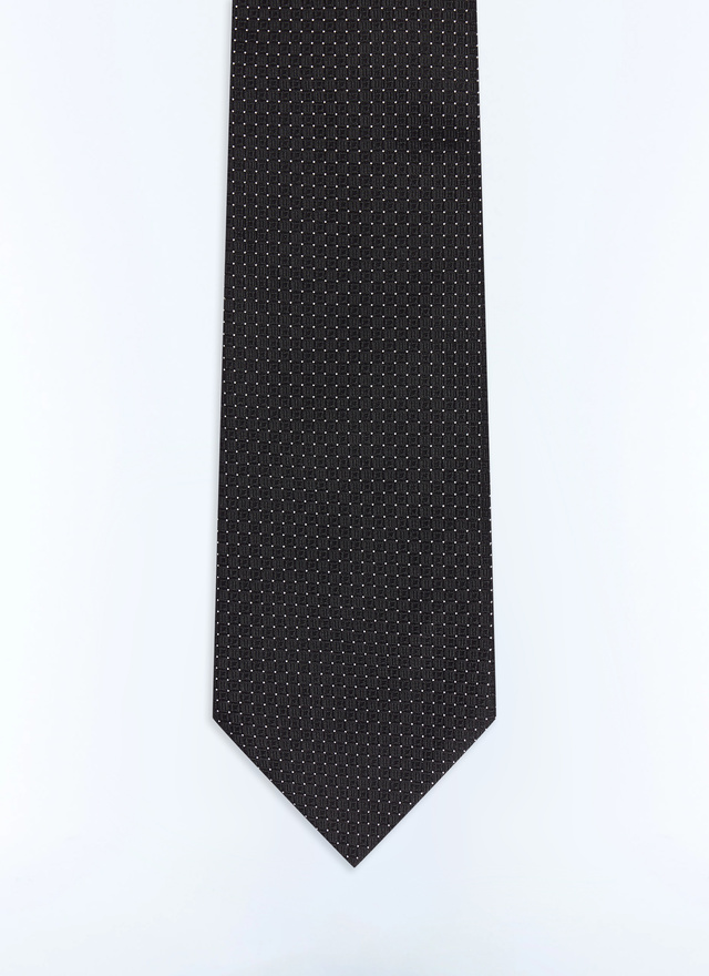 Men's tie black main material: 100% silklining: none Fursac - F2OTIE-LR02-B020