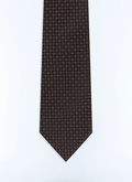 Silk jacquard dotted tie - F2OTIE-LR03-G019