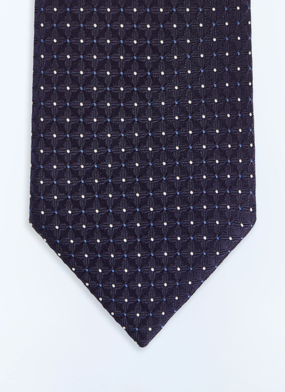 Men's tie navy main material: 100% silklining: none Fursac - F2OTIE-LR03-D030