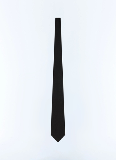 Men's black tie Fursac - F2OTIE-LR01-B020