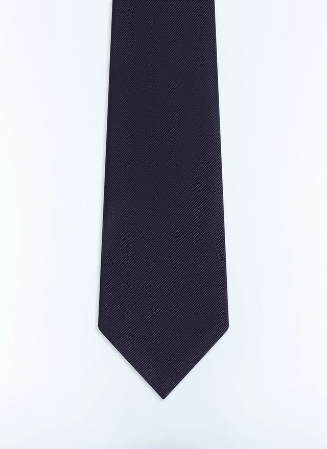 Men's tie navy main material: 100% silklining: none Fursac - F2OTIE-LR01-D030