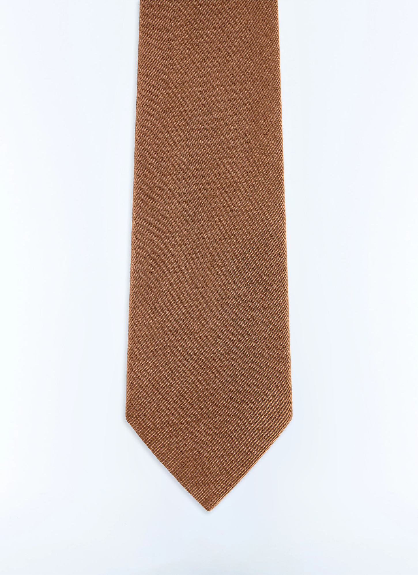 Men's tie tobacco main material: 100% silklining: none Fursac - F2OTIE-LR01-G021