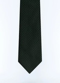 Silk jacquard tie with polka dots - F2OTIE-GR50-H010