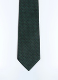 Square pattern silk jacquard tie - F2OTIE-FR21-H010