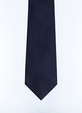 Silk jacquard tie with polka dots - F2OTIE-GR50-D030