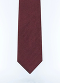 Burgundy silk Jacquard tie - F2OTIE-B213-74