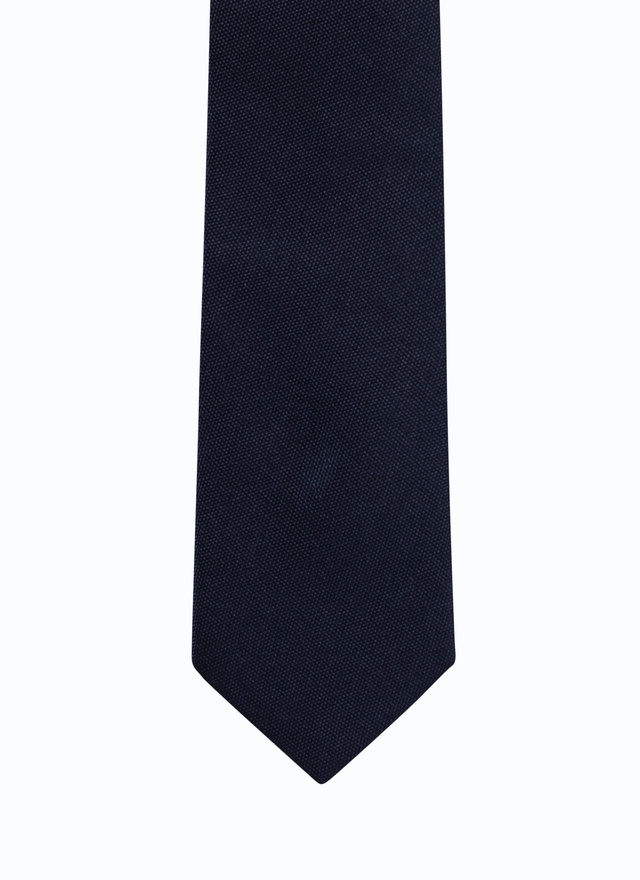 Navy Blue Silk Tie for Men Fursac 21EF2OTIEPR03/30