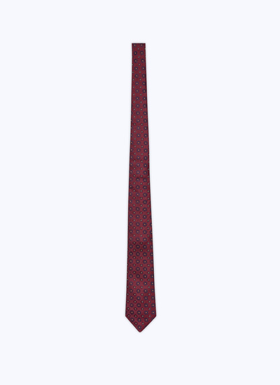Men's burgundy tie Fursac - 21HF2OTIE-TR13/74