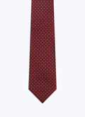 Silk satin tie with polka dots - F2OTIE-ER29-C014