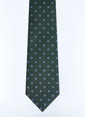 Silk tie with floral pattern - F2OTIE-GR46-H011