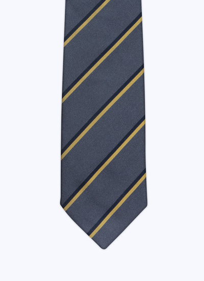 Men's tie grey silk Fursac - 22HF2OTIE-AR08/27