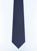 Silk tie with checkered dot pattern - F2OTIE-GR47-D030